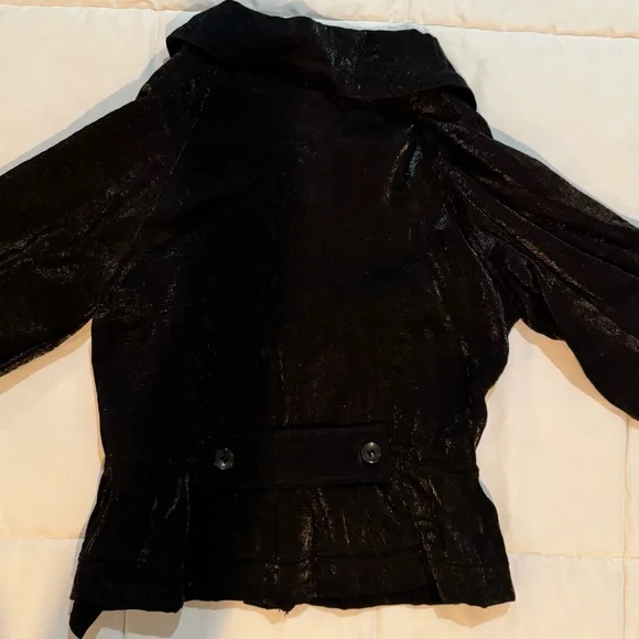 Chic Black Women's Utility Jacket - Picture 5 of 6